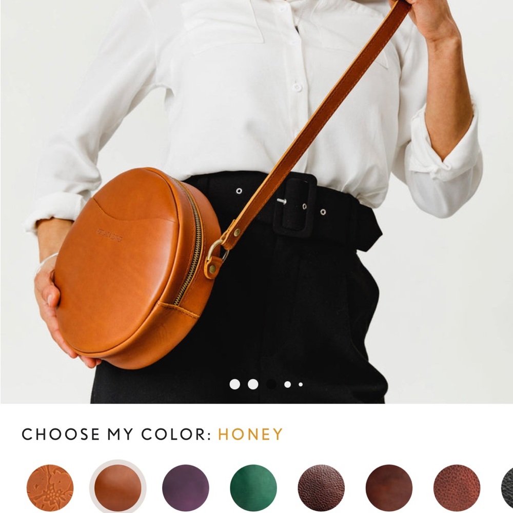 Portland Leather Honey Crossbody Bag PERFECT